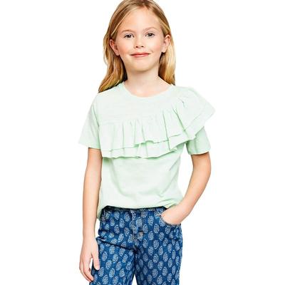 Hayden Girl's Asymmetrical Ruffle T-Shirt