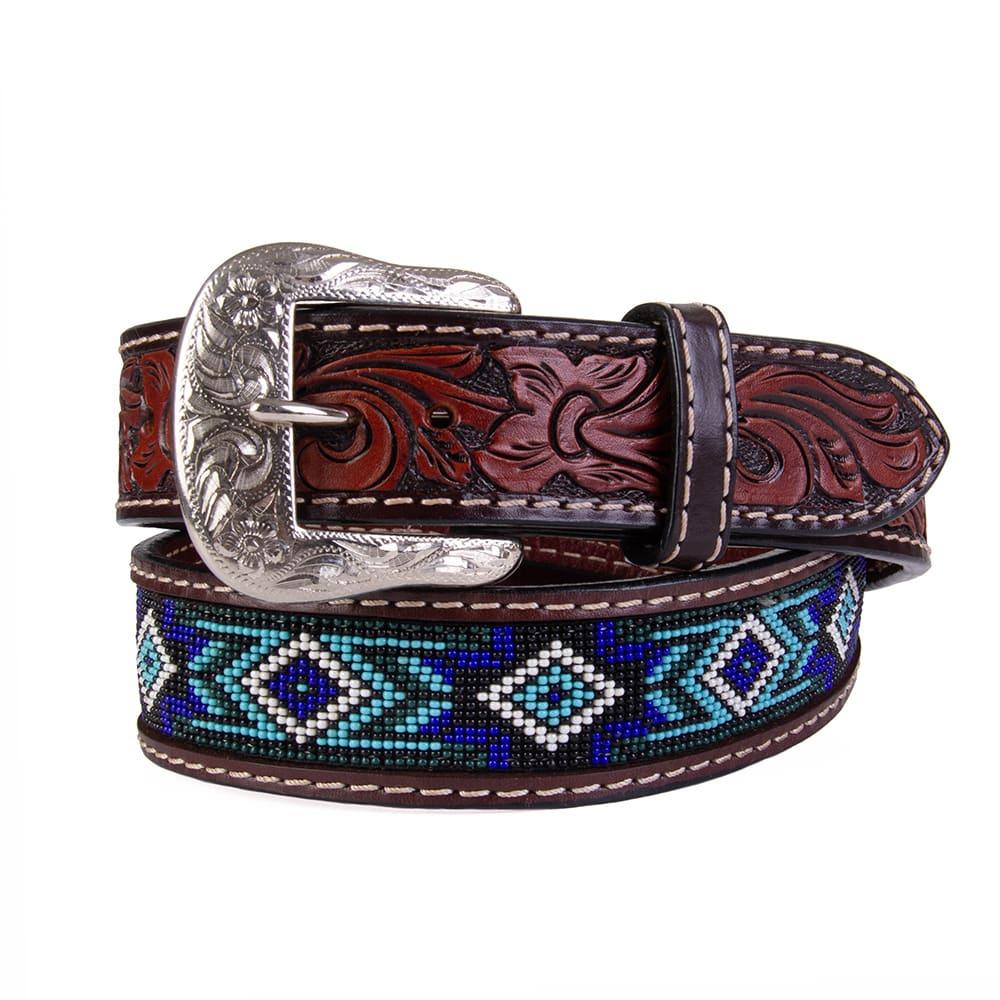Twisted X Men's Beaded Leather Belt