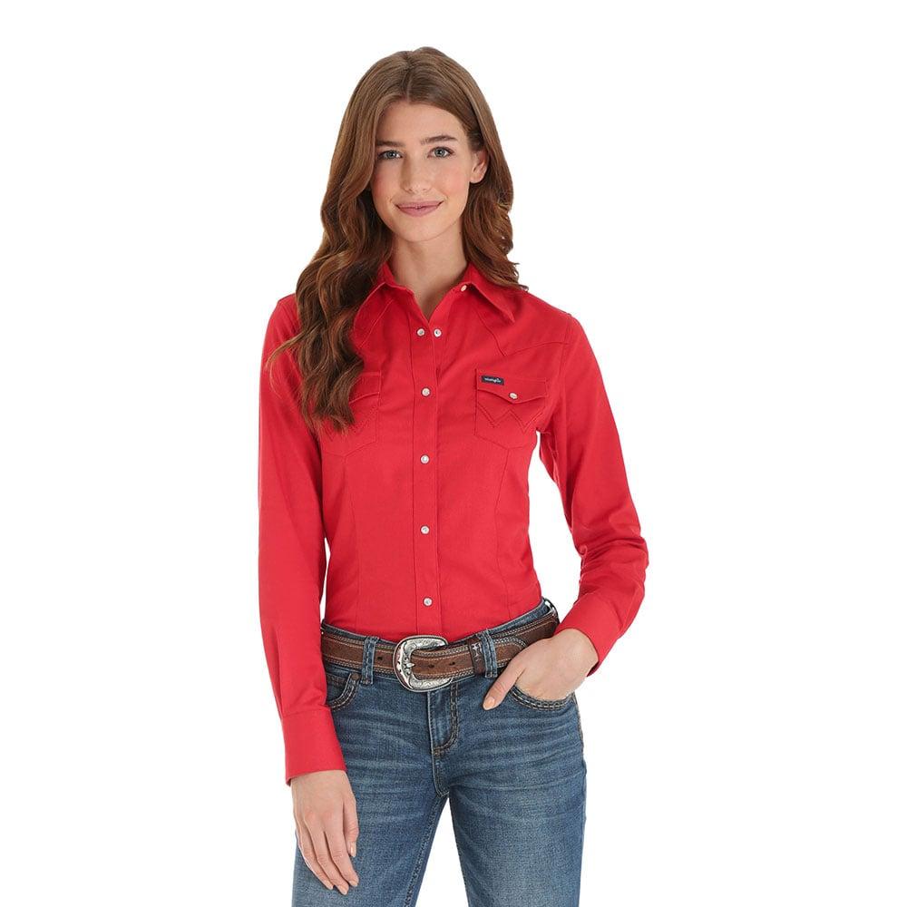 womens red wrangler jeans