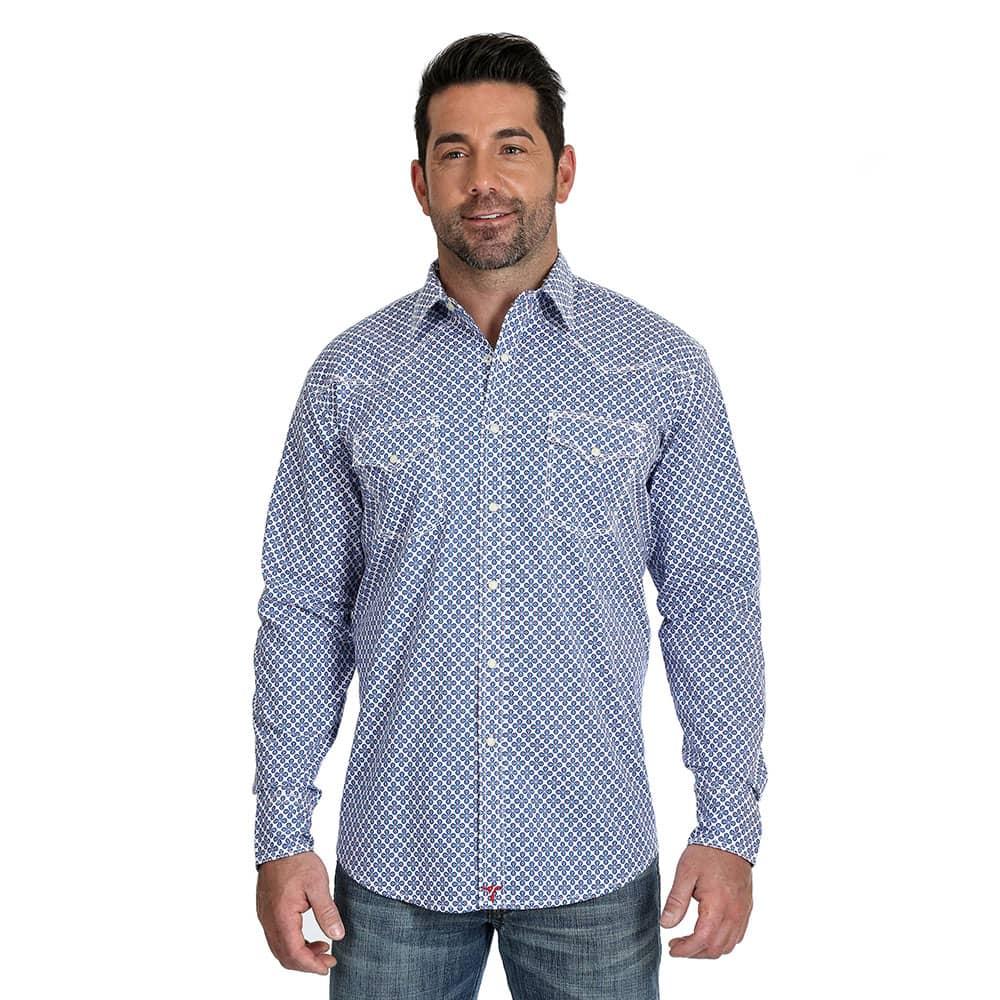 Wrangler Men's Long Sleeve 20X Snap Shirt
