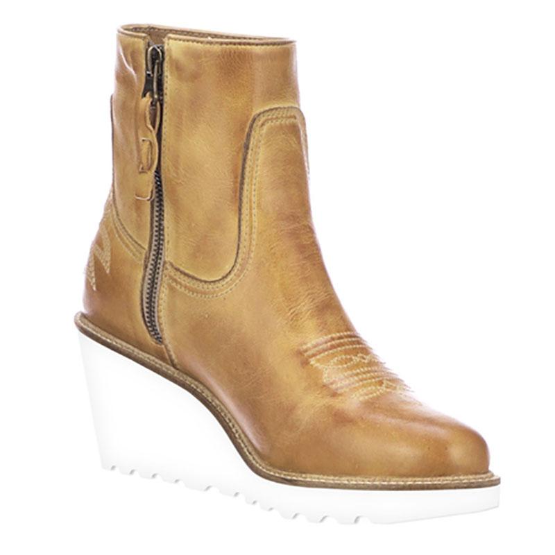 tan wedge ankle boots