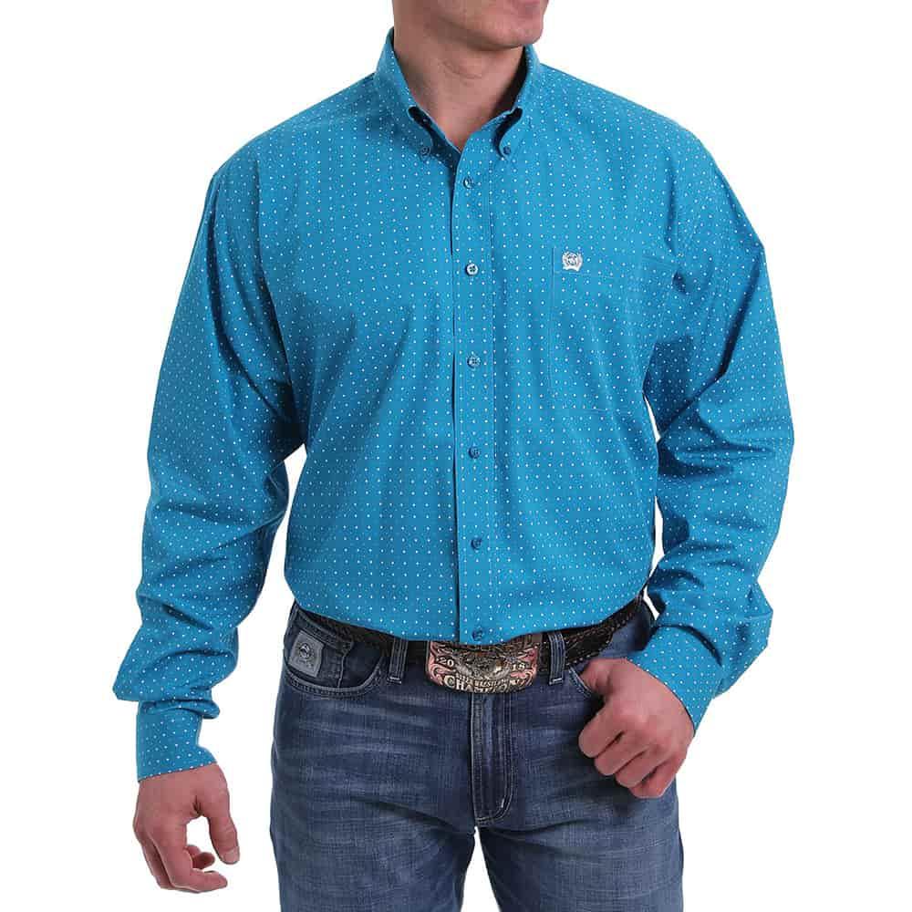Turquoise Starburst Western Shirt