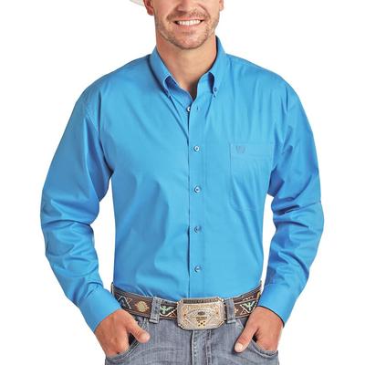 Panhandle Men's Solid Button Down Shirt
