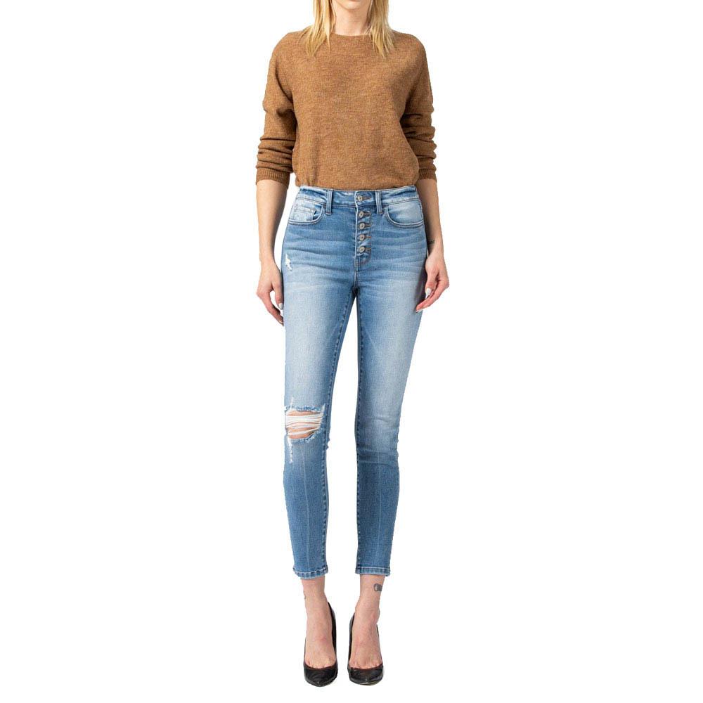 button up womens jeans