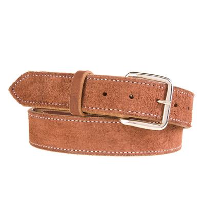 Texas Saddlery Men's Chocolate Roughout Belt