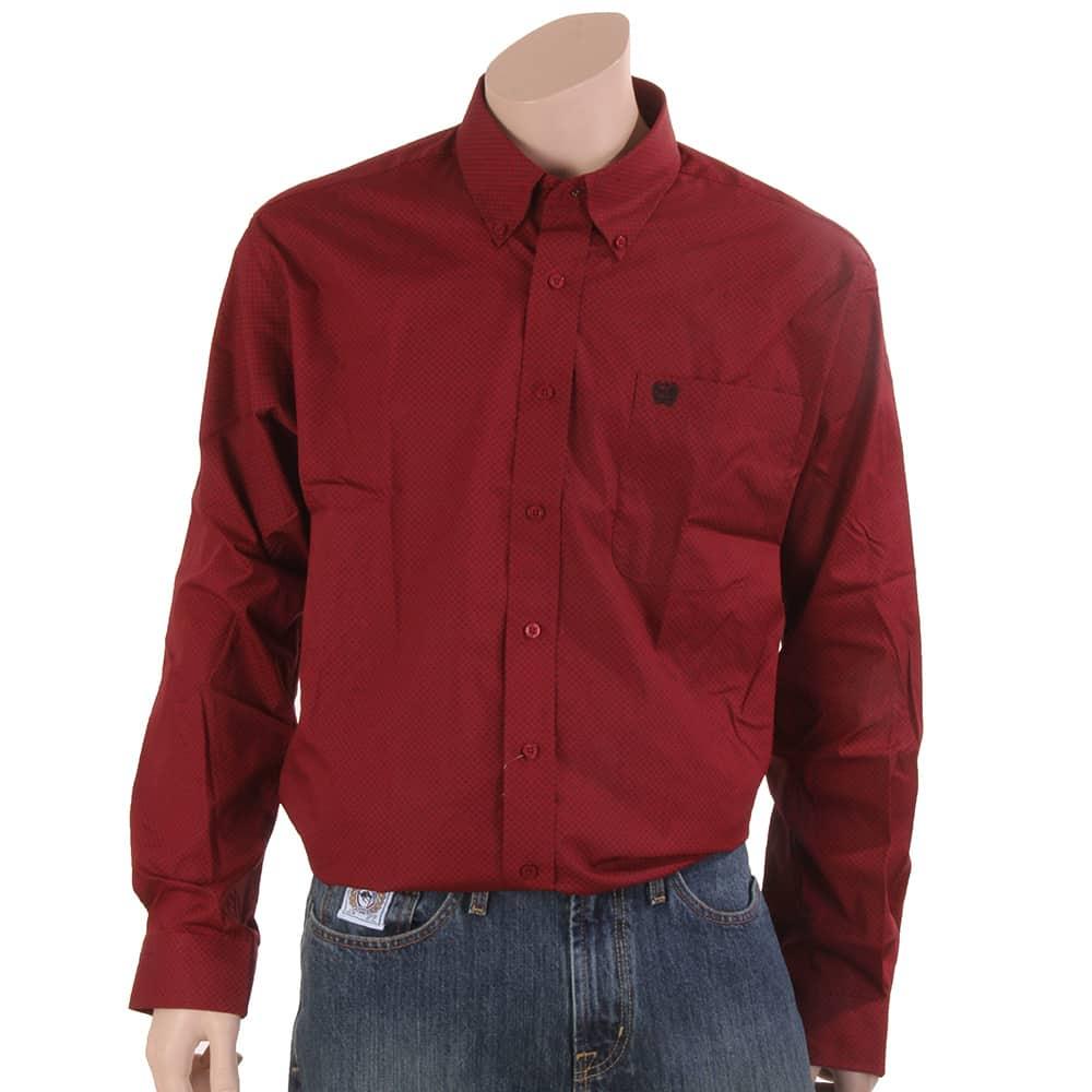 red button up shirt mens