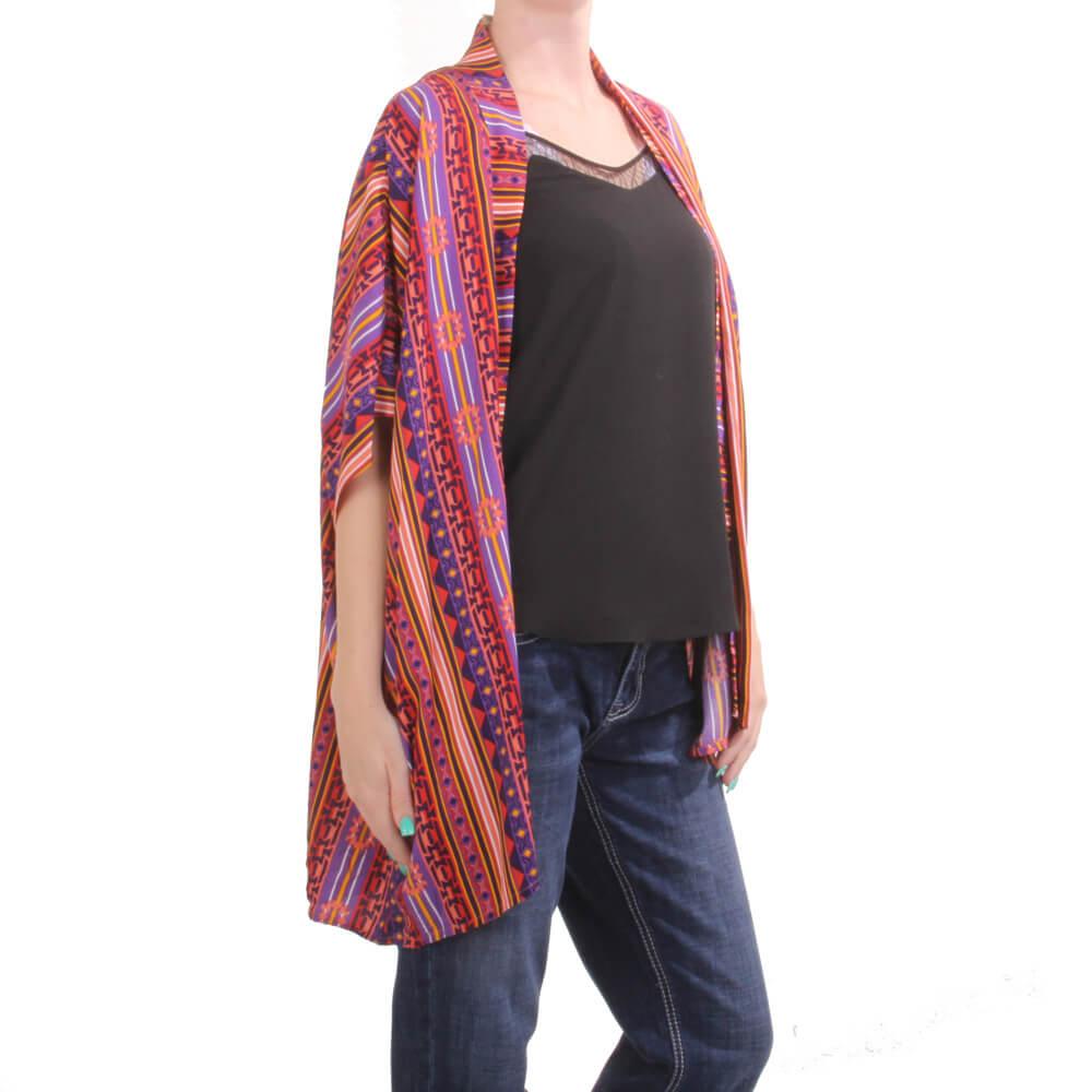 Panhandle Women's Multicolored Western Kimono