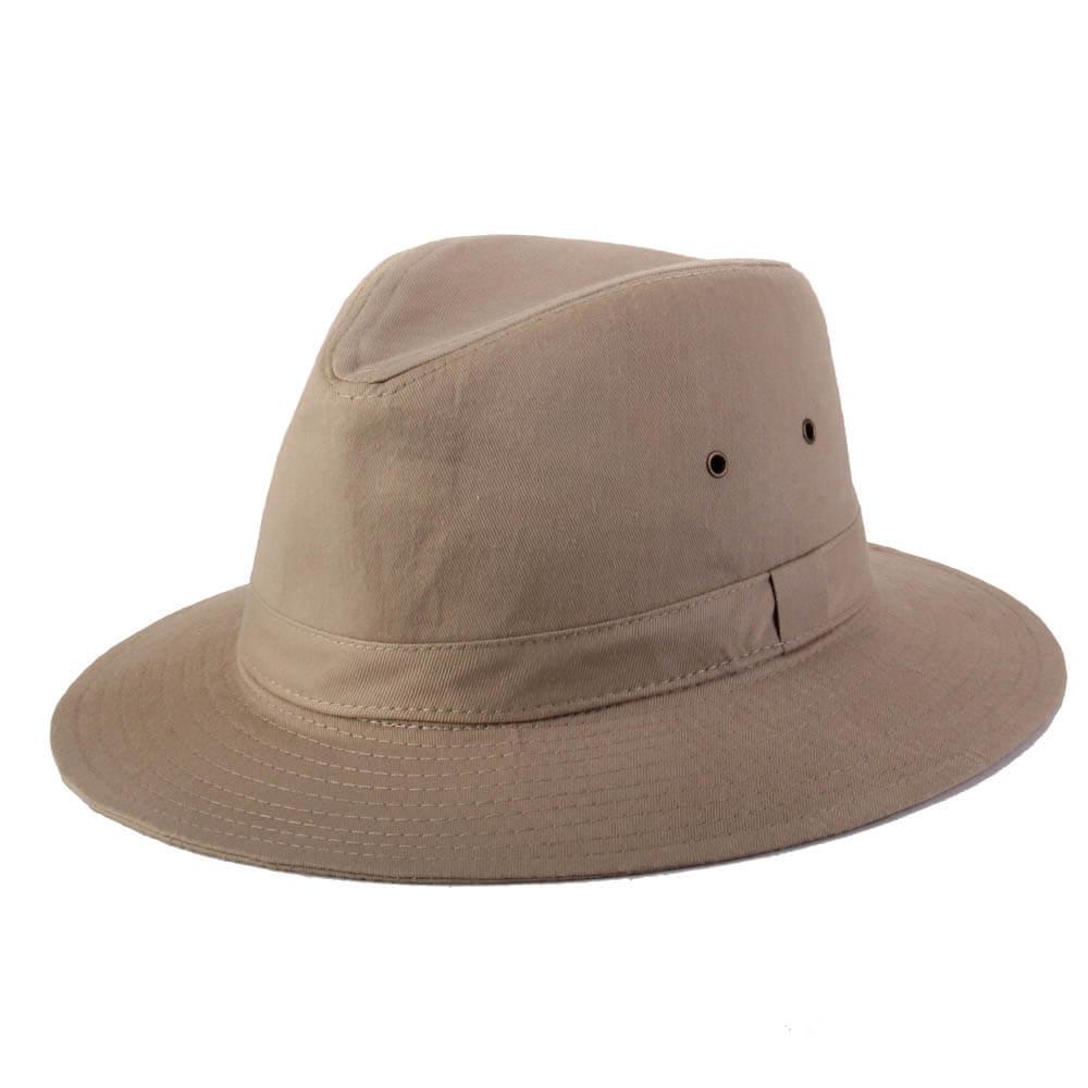 Dorfman Pacific Men's Khaki Safari Hat
