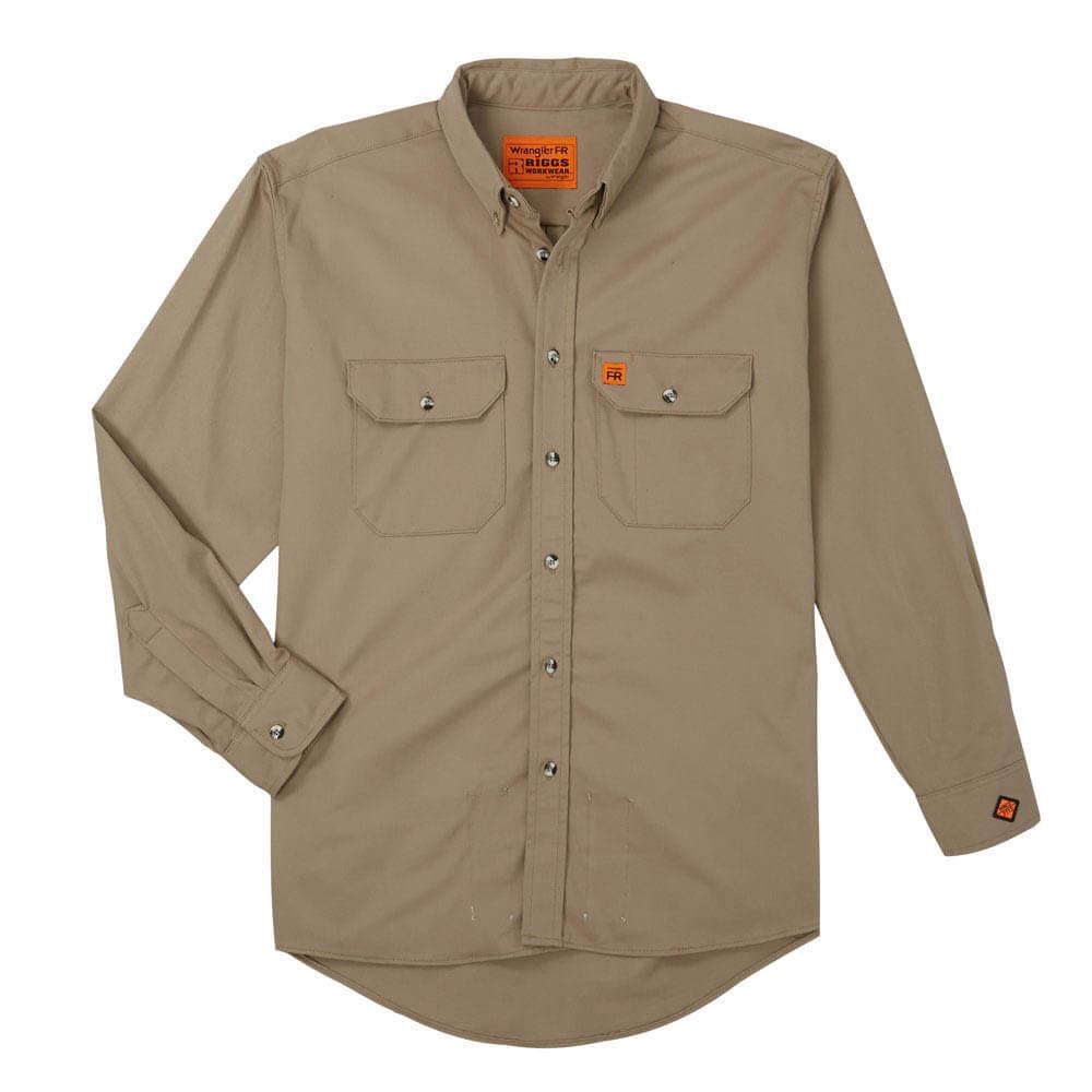 Wrangler Riggs Flame Resistant Button Up Work Shirt