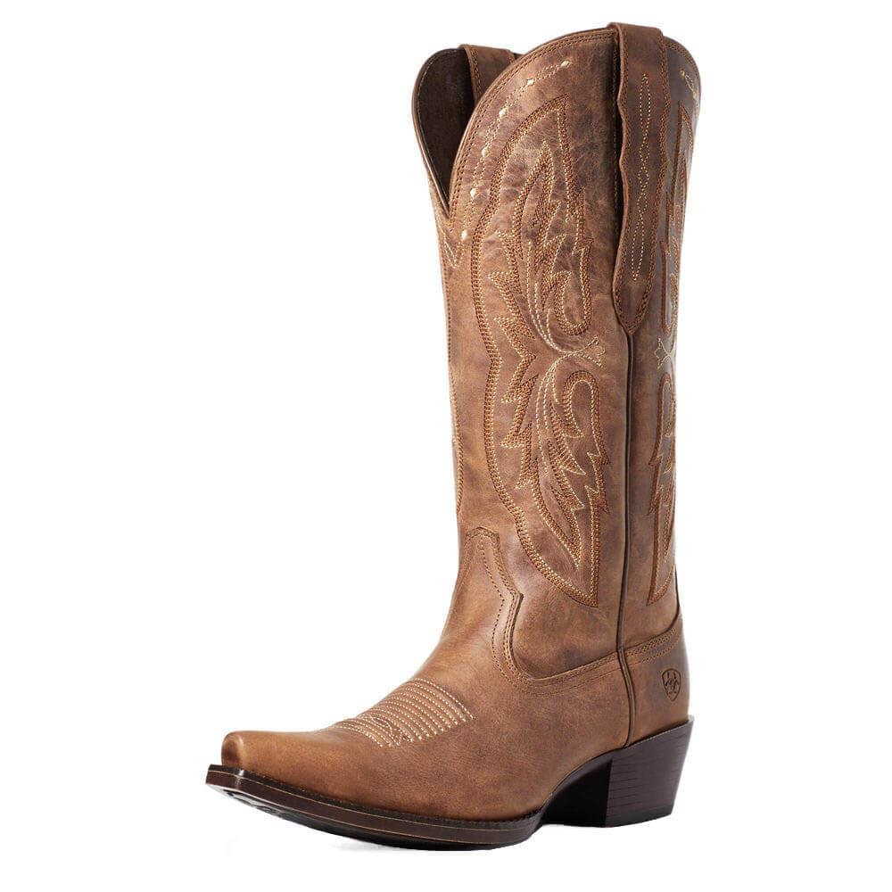 Ariat Women's Brown Heritage Elastic Calf Western Boots
