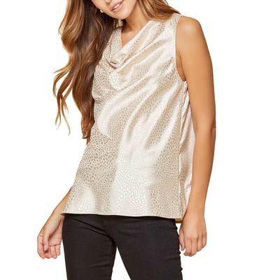 Women's Champagne Satin Top