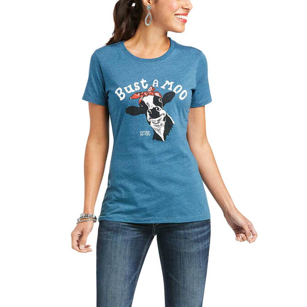 Ariat Women's Bust A Moo Graphic T-Shirt