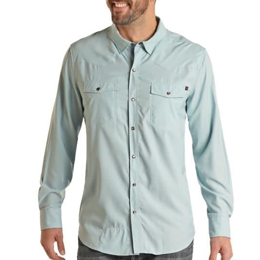 Buy Solid Formal Shirt with Long Sleeves and Button Closure