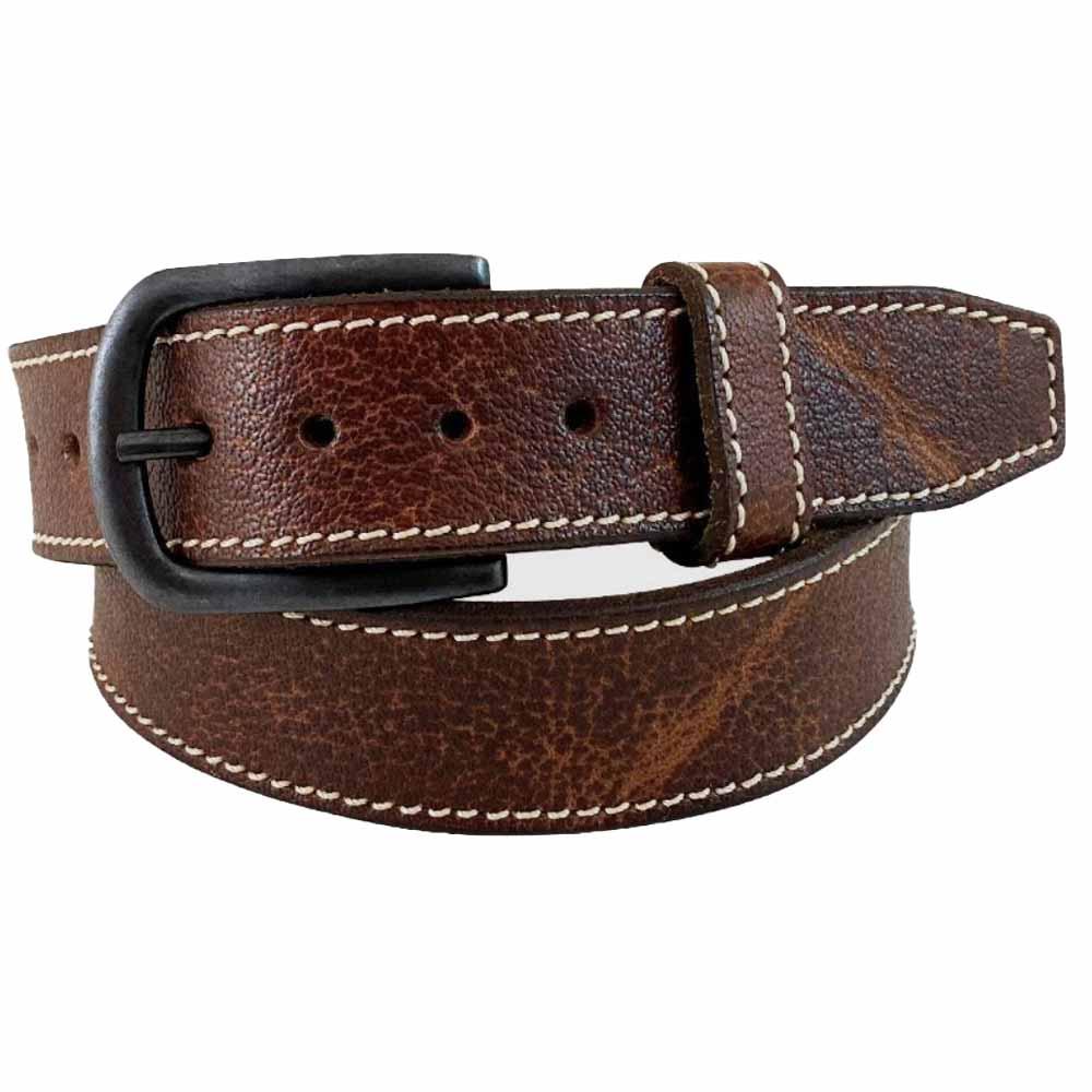 Boot Stitch Belt, Western Stitched Leather Belt