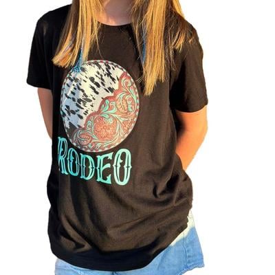 GIRLIE GIRL RODEO MAMA T-SHIRT GRAPHITE HEATHER - Pee Dee Outfitters