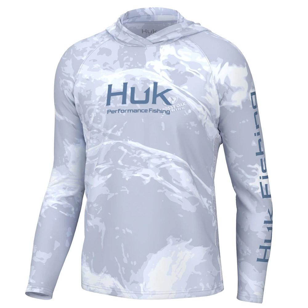 Boys' Huk Pursuit Ambush Long Sleeve T-Shirt Large Harbor Mist