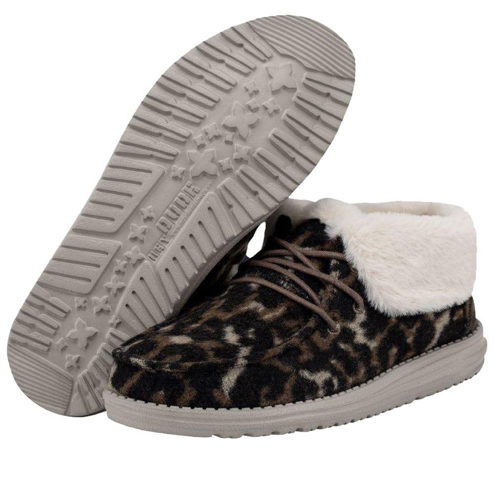 Hey Dude Women's Britt Abstract Tan Leopard