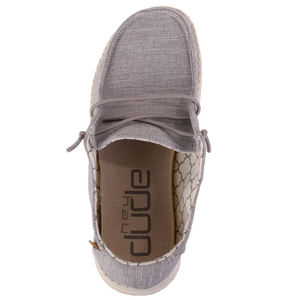 Hey Dude Youth Grey Wendy Linen Shoes