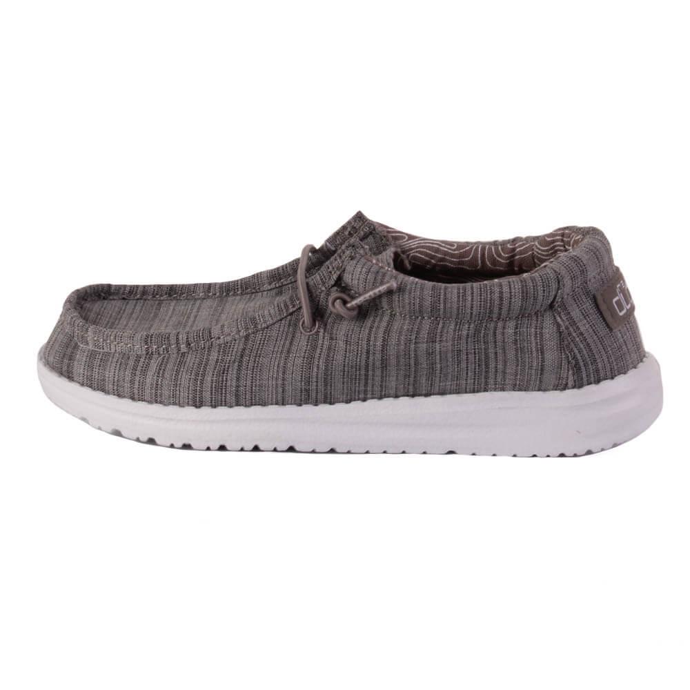 Hey Dude Youth Stone Wally Linen Shoes