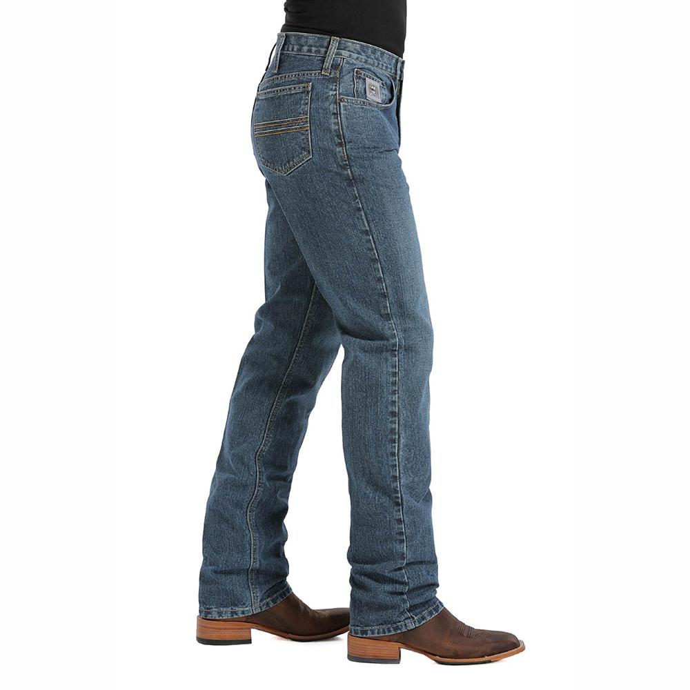 cinch loose fit jeans