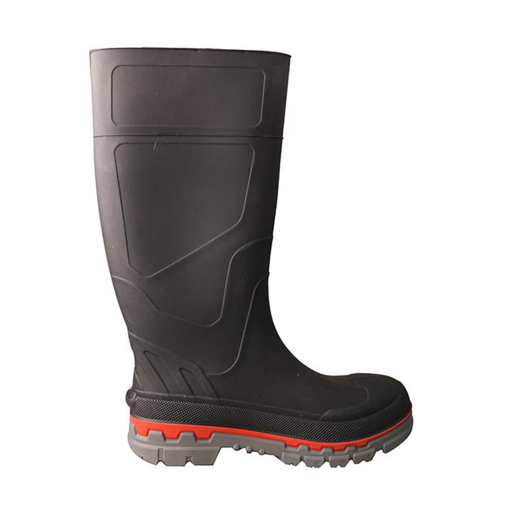 Twisted X Men's Black Rubber Work Boots