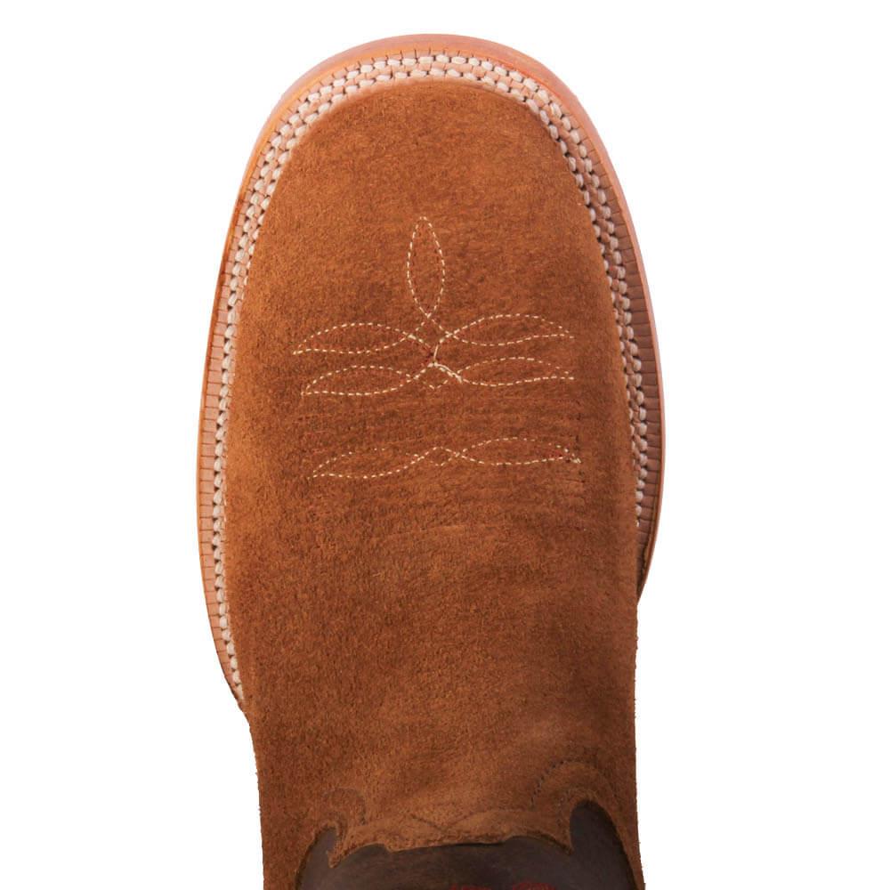 R. Watson Men's Tan Roughout Western Boots