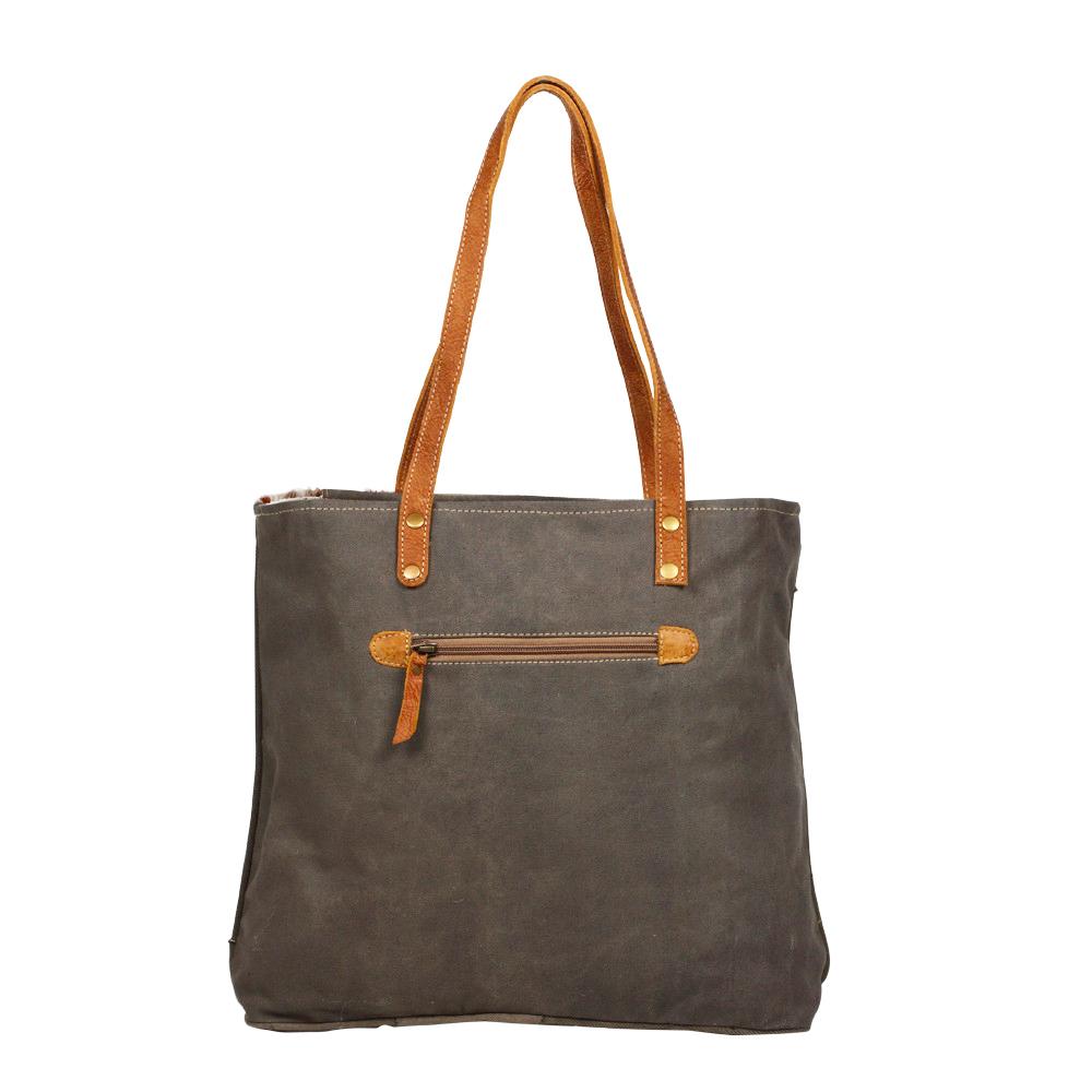 Myra Leather Pocket Tote Bag